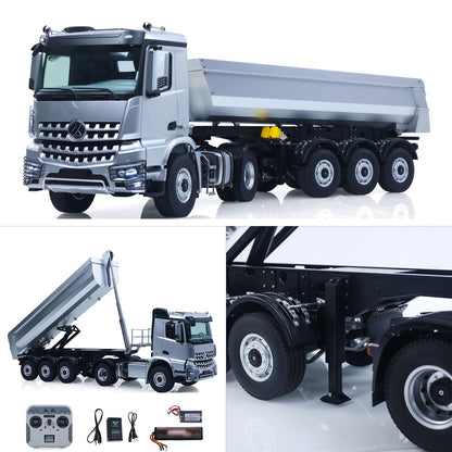 Fast Shipping Kabolite RTR Car 1/14 4X4 RC Tractor Truck 3Axles Electric Lifting Dump Trialer