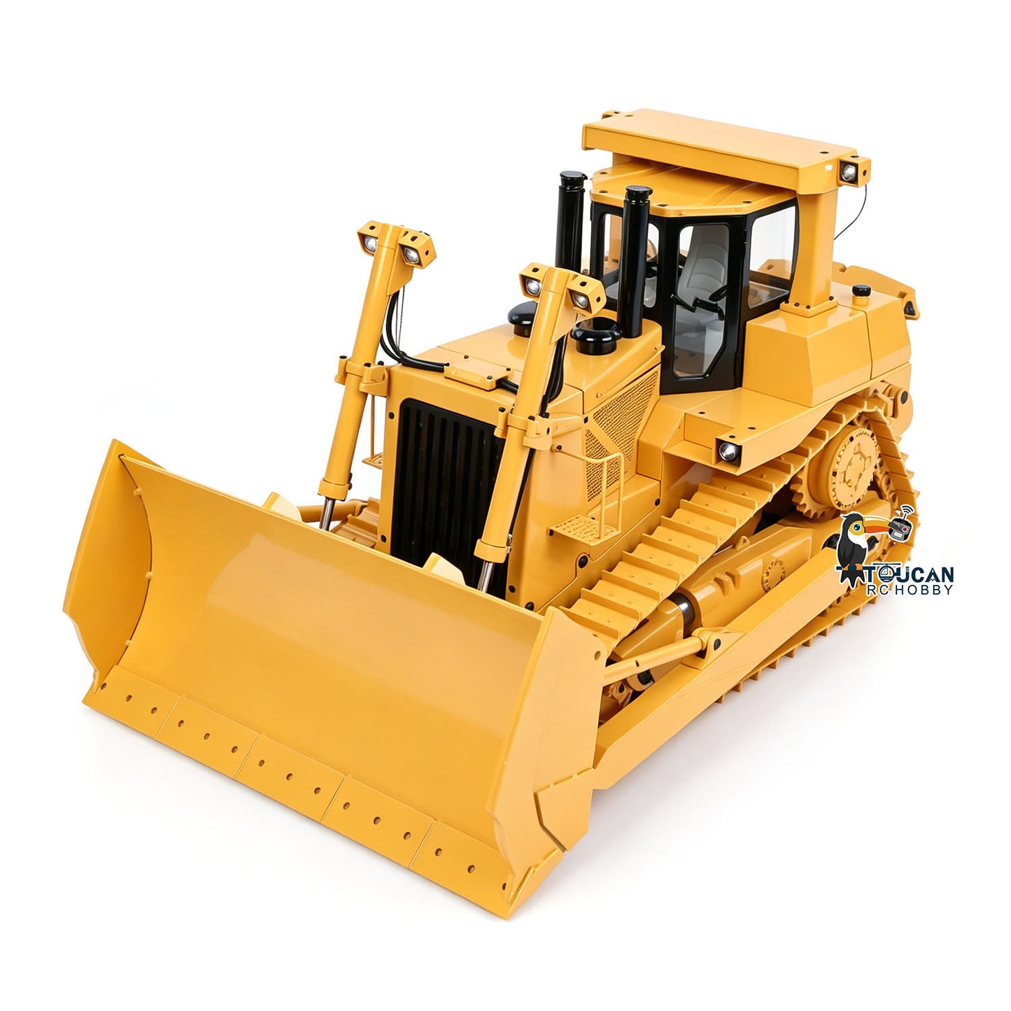 Fast Shipping 1/14 JDM-98 DXR2 Metal RC Hydraulic Bulldozer Radio Control Dozer 201 New Sound Module