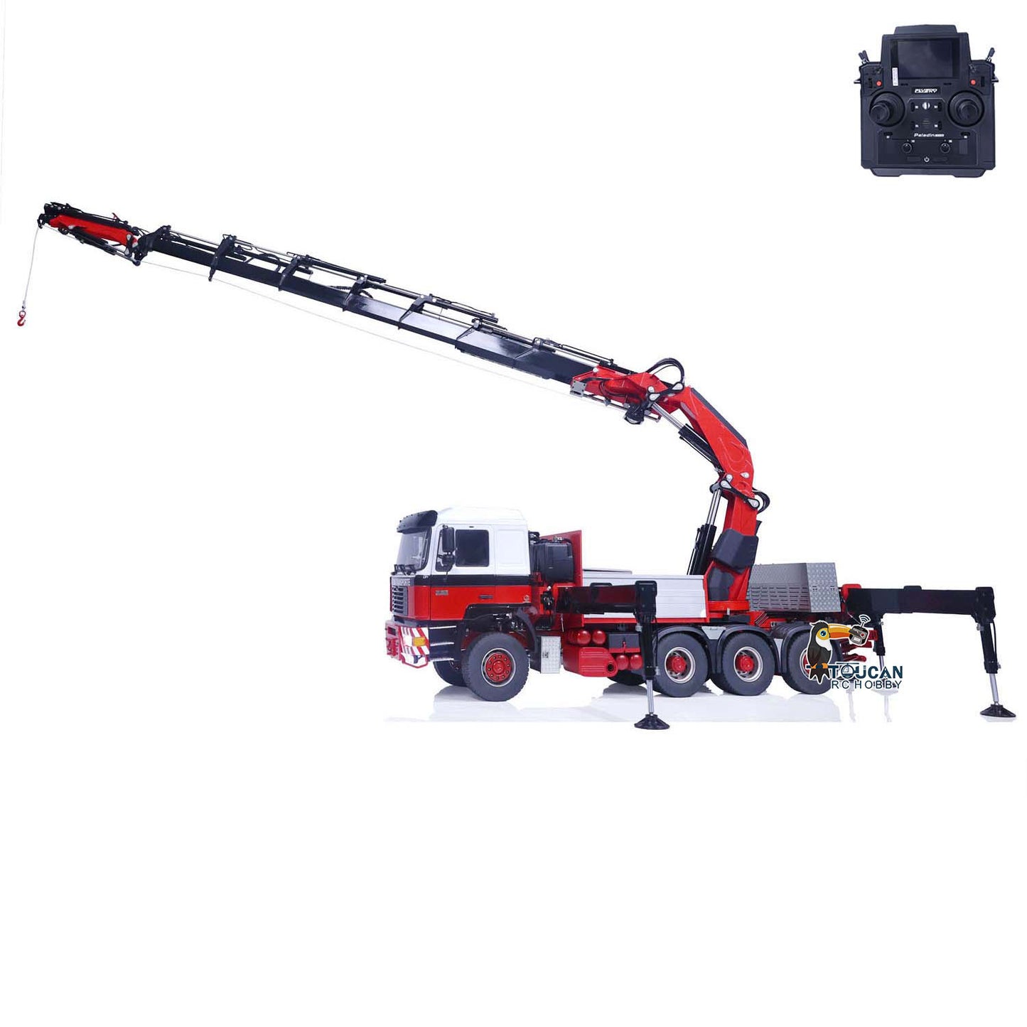 1/14 F2000 8X8 RC Crane Truck F1650 Hydraulic Engineering Car