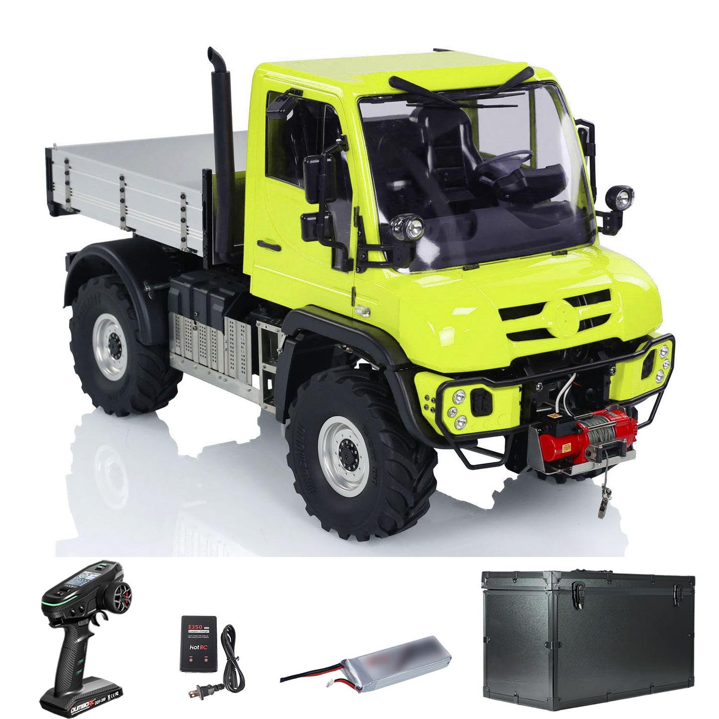 Fast Shipping UNI U423 1/10 RC Rock Crawler Car RTR 4X4 4WD Remote Control Off-road Vehicles Metal Axles Bucket Light Sound DDF350 Radio Battery