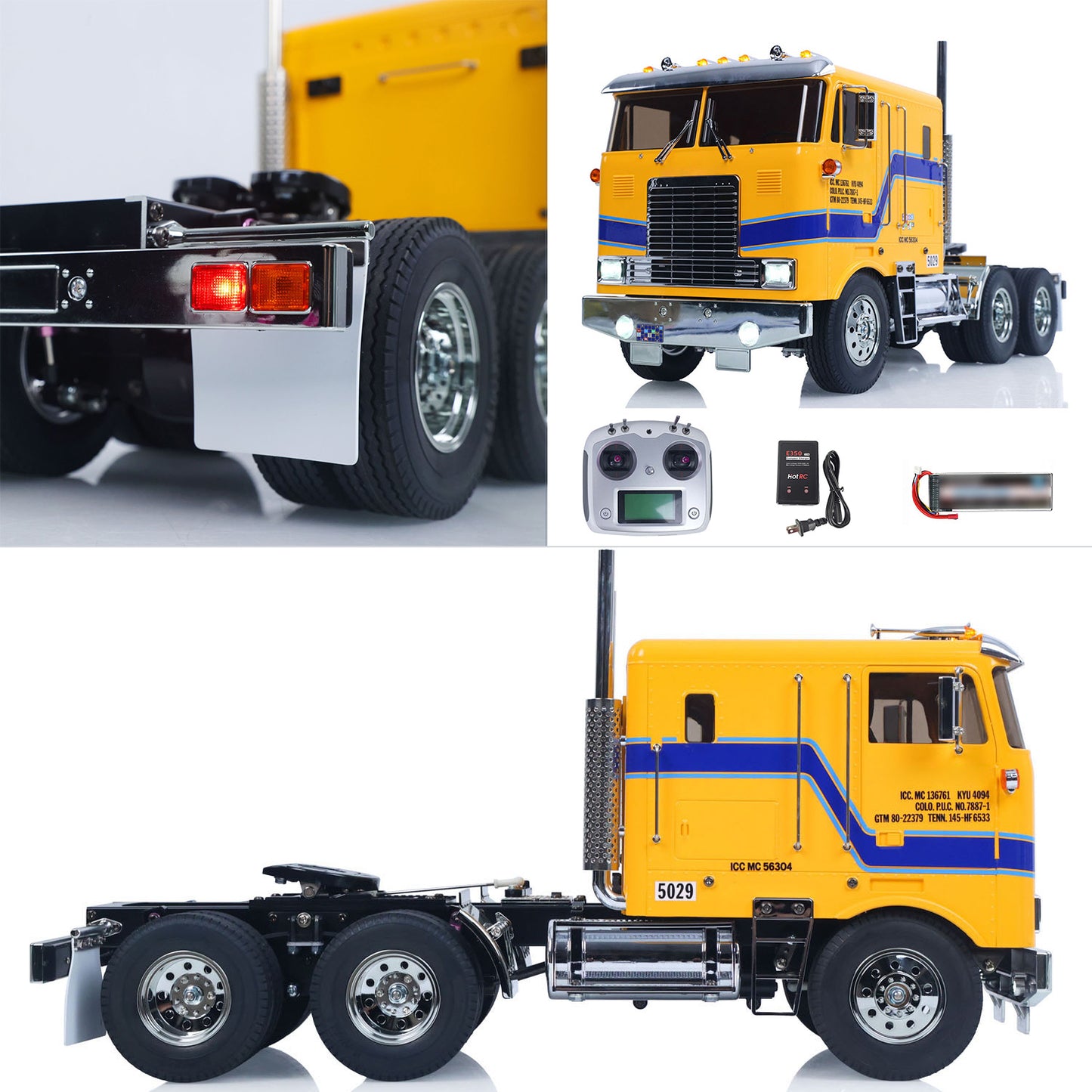 TOUCAN 1/14 Remote Control DIY Tractor Truck 6*4 TAMIYA Chassis 56304 3Speed Transmission Light Sound System RTR Flysky Radio