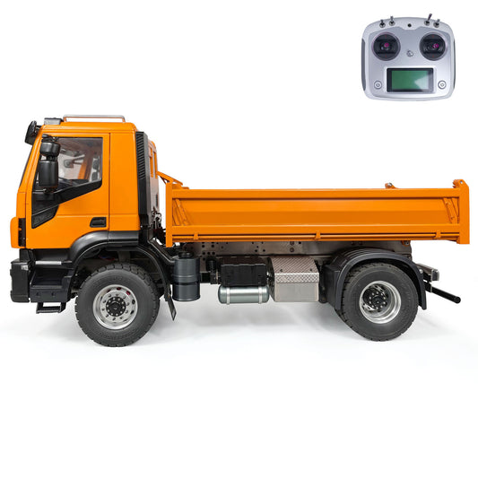 1/14 Metal 4x2 RC PNP Painted Assembled Hydraulic Truck Dumper With 2-Speed Transmission Gearbox