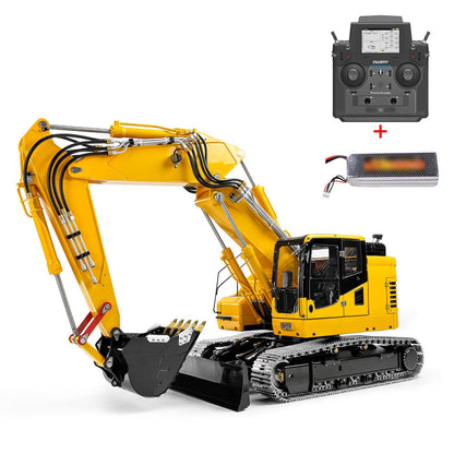 LESU 1/14 Aoue ET26L RC Hydraulic Excavator B0012 RTR/PNP Diggers with Light System Simulated GPS