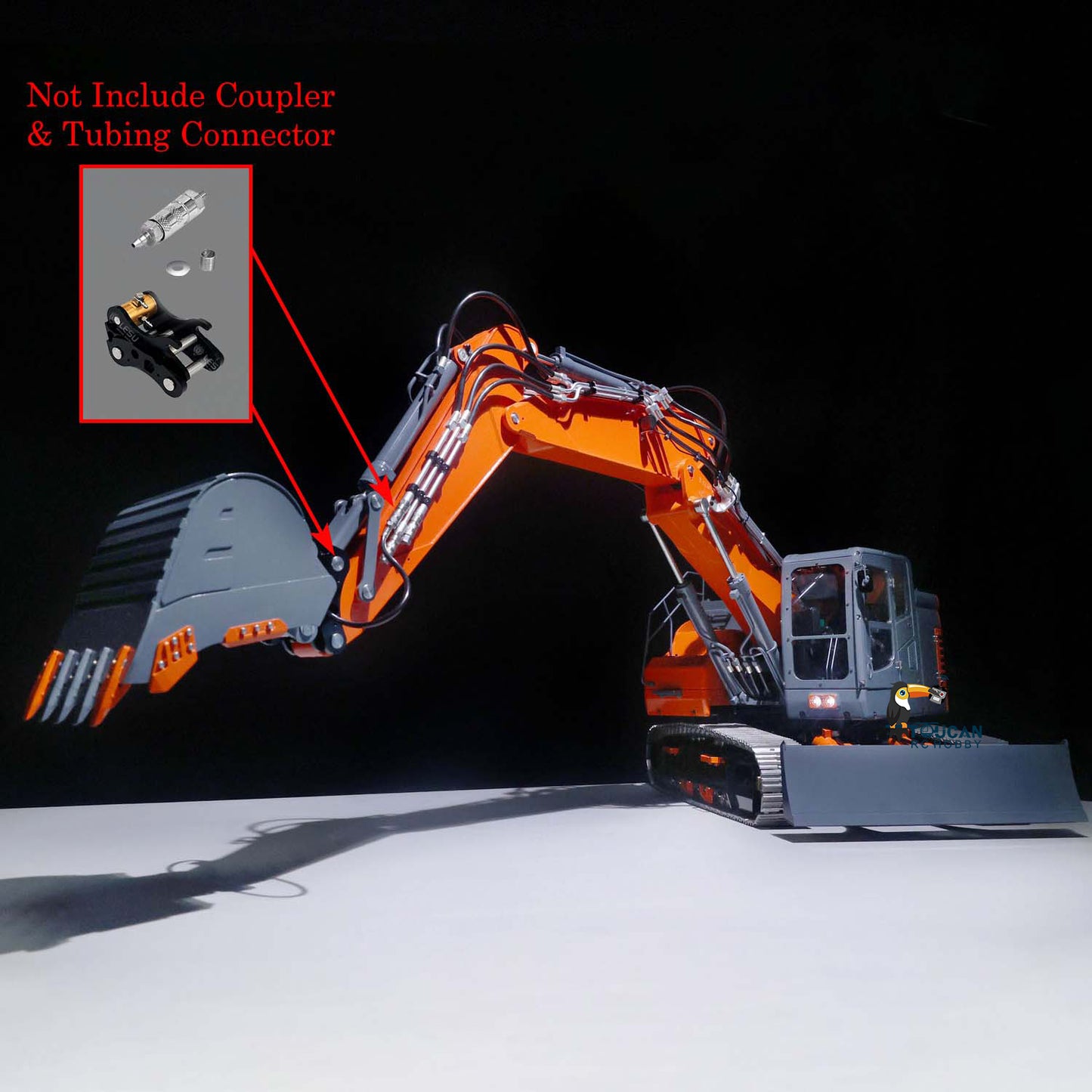 LESU 1/14 Aoue Metal ET26L Painted Assembled PNP Hydraulic Three-section RC Excavator B0012