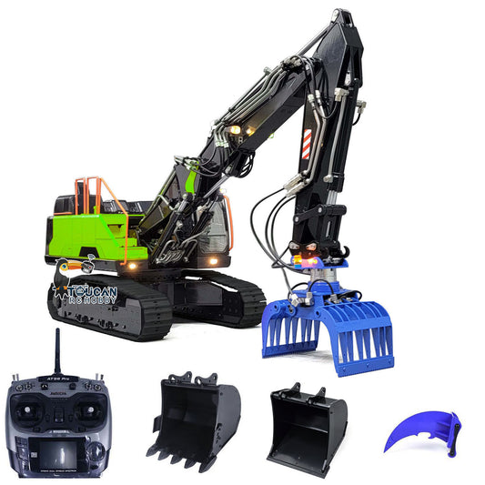 MTM 1/14 RC PNP EC380 3-Arms Metal Tracked Excavator Digger With Hydraulic Grab