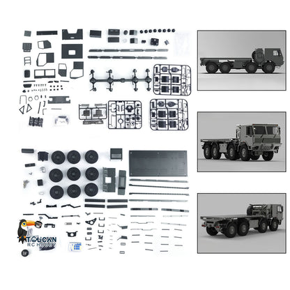 CAPO MINI TATRA CUB3 8X8 Metal CNC 1/18 RC Military Transport Truck 2Speed Gearbox Lock Differential Axles DIY Model Car