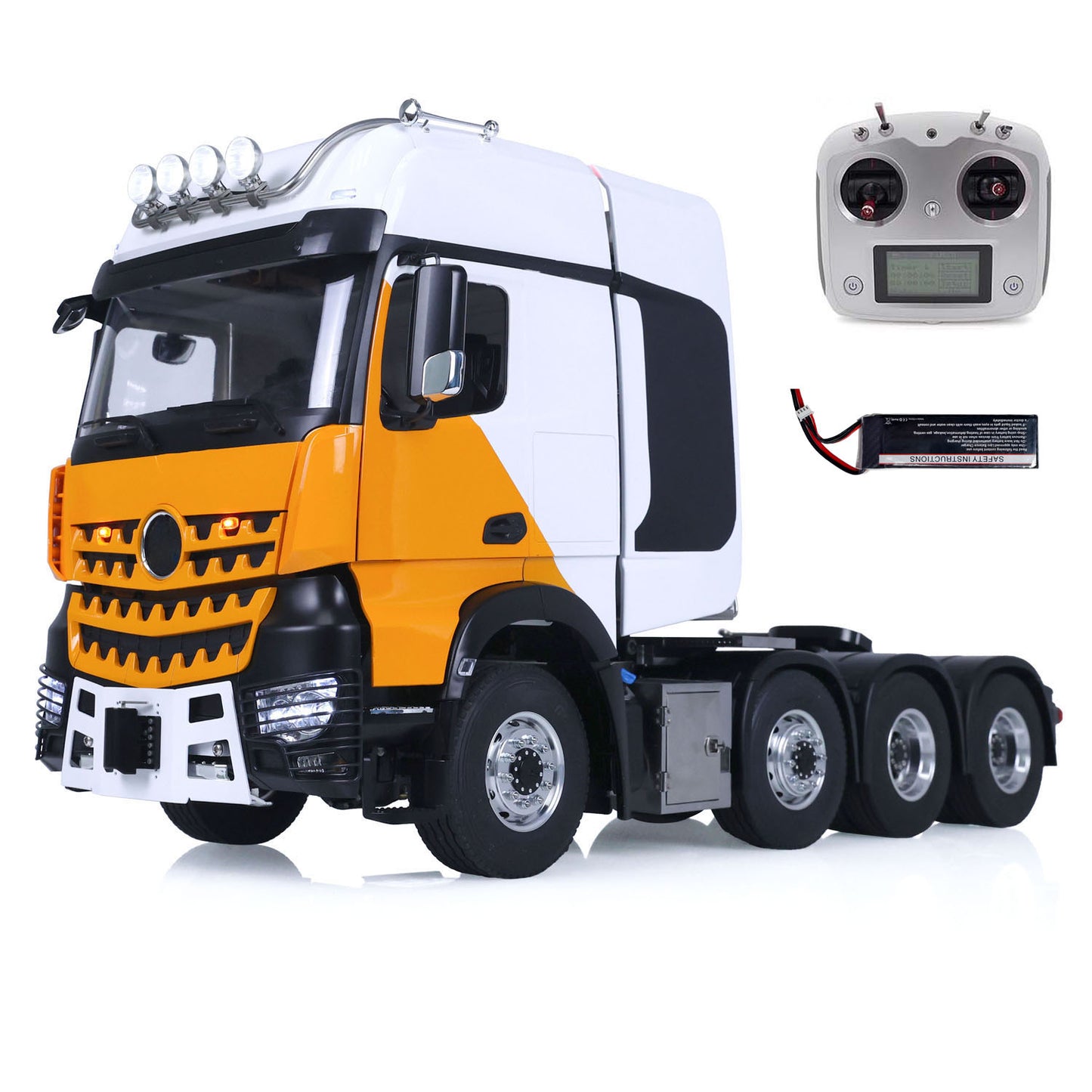 1/14 TOUCAN Metal 8X8 Differential Lock Axles RTR DIY RC Tractor Trucks Remote Control Lorry Cars Model Warning Lights