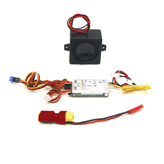 Système audio de voiture RC modèle JD pour chargeur télécommandé 1/14 ZW370 Bulldozer Part