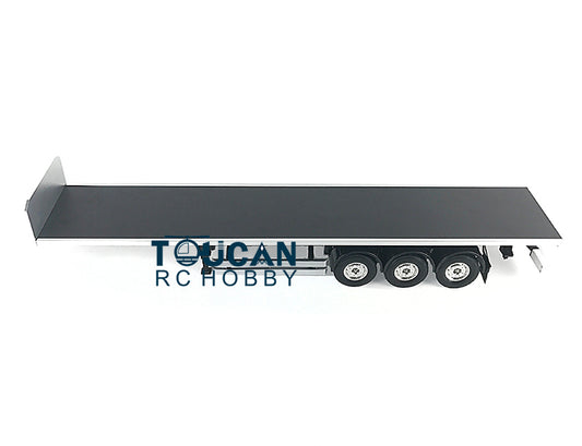 Fast Shipping TOUCAN RC Chassis Flatbed Semi Trailer for DIY TAMIYA Model 1/14 Tractor Truck