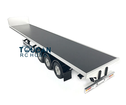 Fast Shipping TOUCAN RC Chassis Flatbed Semi Trailer for DIY TAMIYA Model 1/14 Tractor Truck