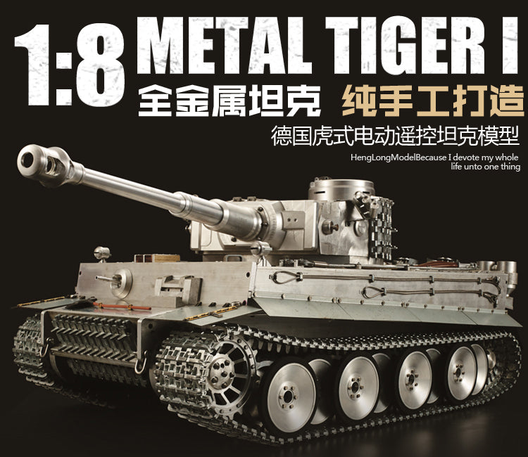 1/8 Scale Henglong Full Metal German Tiger I RTR RC Tank 3818