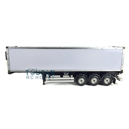 US STOCK Uassembled TOUCAN 1/14 40ft Reefer Semi-trailer KIT 3Axles Chassis Container Tractor Truck