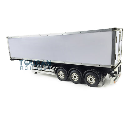 US STOCK Uassembled TOUCAN 1/14 40ft Reefer Semi-trailer KIT 3Axles Chassis Container Tractor Truck