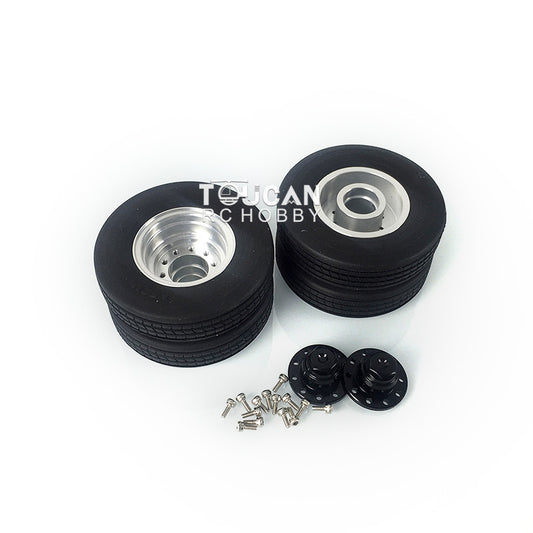 LESU Metal Hub With Tyres for 1/14 RC Truck Trailer Tractor DIY Model