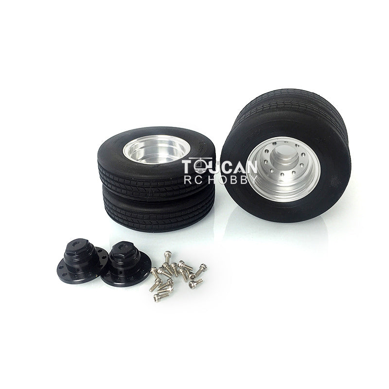 LESU Metal Hub With Tyres for 1/14 RC Truck Trailer Tractor DIY Model