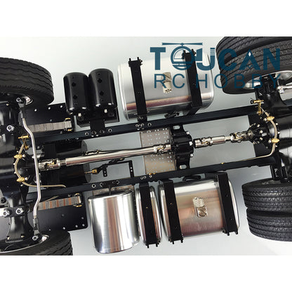 LESU 1/14 RC 6*6 Metal Chassis for DIY TAMIYA Model Tractor Truck Dumper