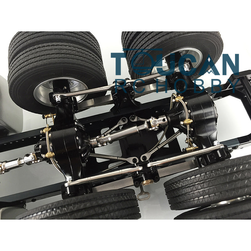 LESU 1/14 RC 6*6 Metal Chassis for DIY TAMIYA Model Tractor Truck Dumper