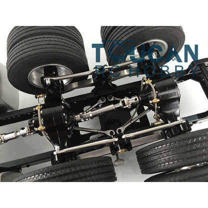 LESU 1/14 RC 6*6 Metal Chassis for DIY TAMIYA Model Tractor Truck Dumper