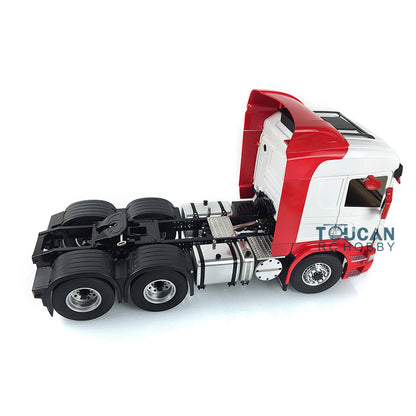 LESU RC 6*6 Metal Chassis 1/14 Painted Cabin Tractor Truck