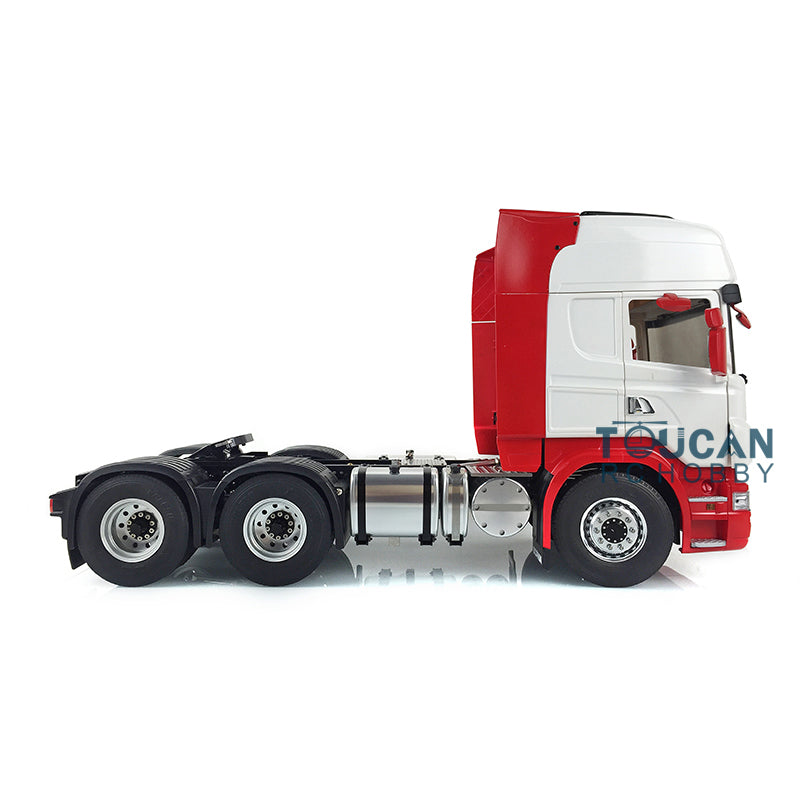 LESU 6*6 Metal Chassis 1/14 Painted Cabin RC Tractor Truck