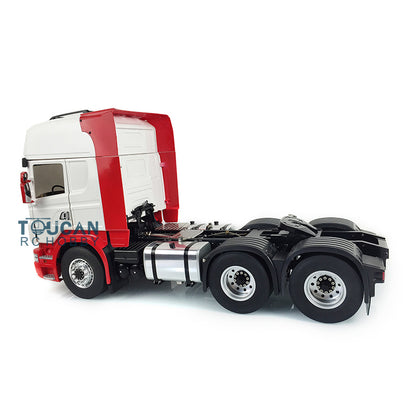 LESU 6*6 Metal Chassis 1/14 Painted Cabin RC Tractor Truck