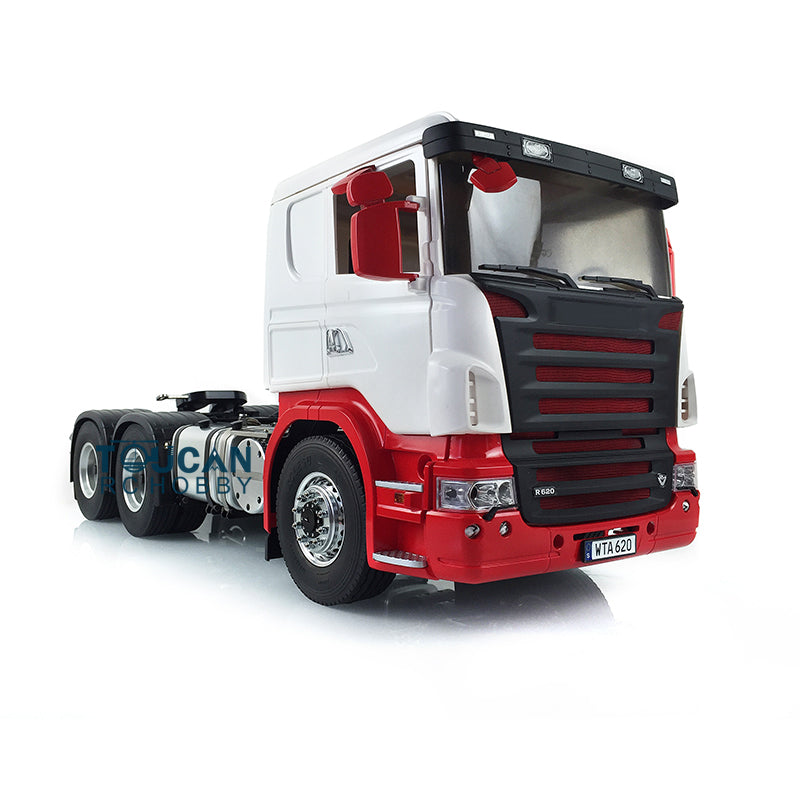 LESU RC 6*6 Metal Chassis 1/14 Painted Cabin Tractor Truck