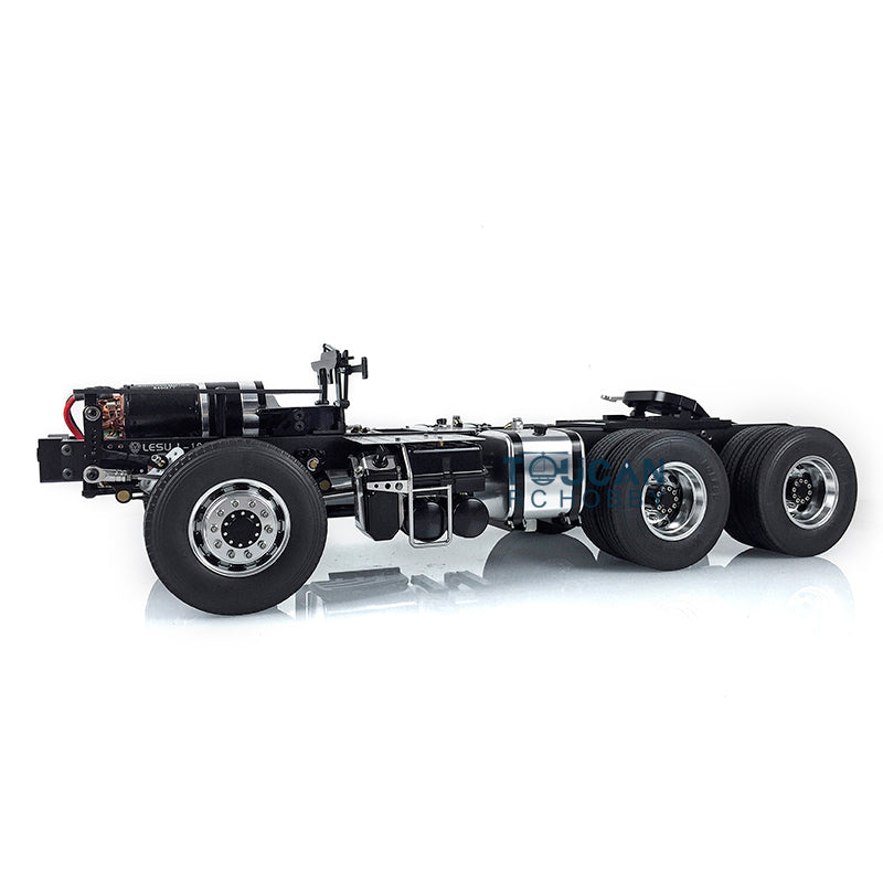 LESU 6x6/6x4 Metal Chassis 20130016-A/B with 2 Speed Transmission for 1/14 DIY TAMIYA 3363 1851 Tractor Truck Model Spare Part