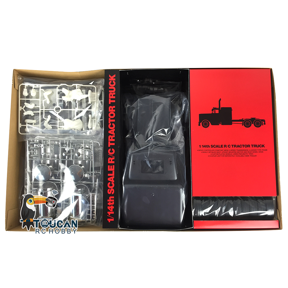 1/14 6x4 56356 Painted RC Tractor Truck Electric Model Car Remote Control Trailer KIT 540 Motor KIT DIY Parts