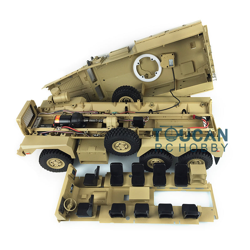 Véhicule RC Cougar 6x6 MRAP 16 canaux 1/12 6*6