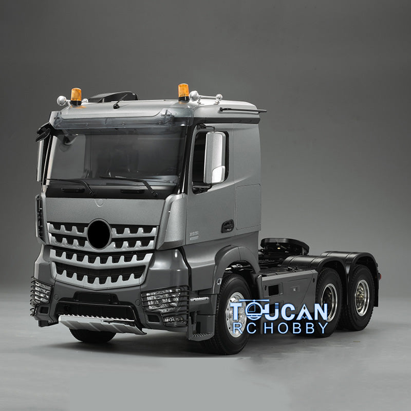 Painted 3-Axle 1/14 6*4 Painted RC Tractor Truck Trailer Kits