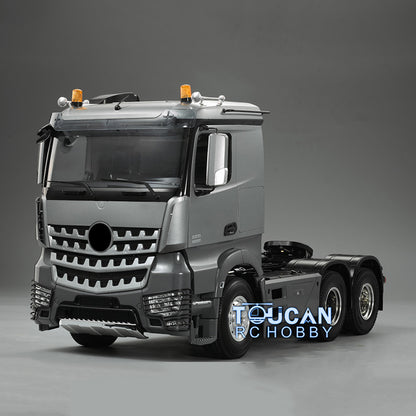 Painted 3-Axle 1/14 6*4 Painted RC Tractor Truck Trailer Kits