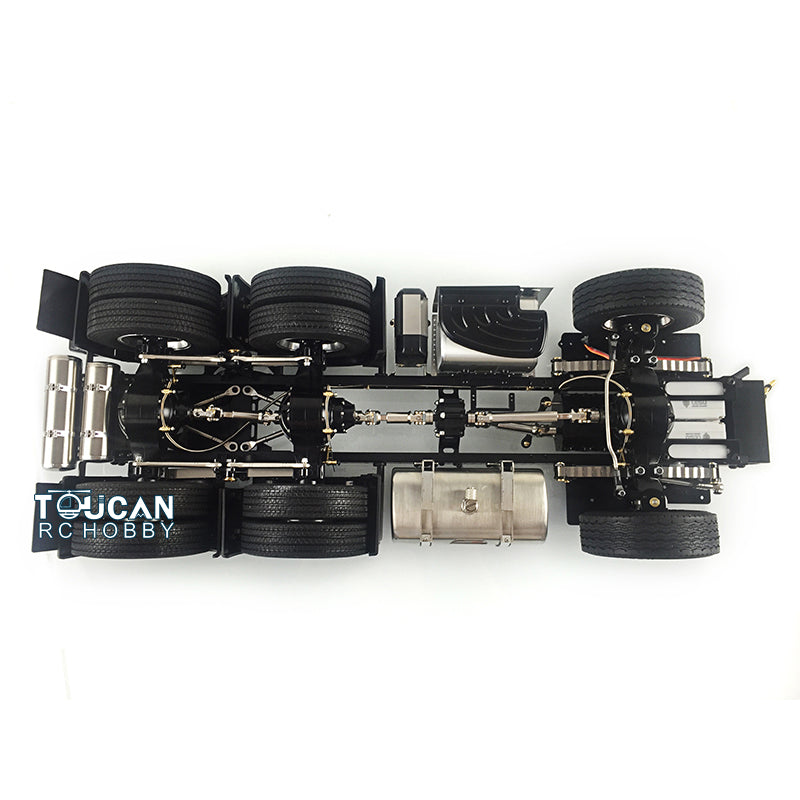 LESU RC Tractor Truck Radio Controlled 6*6 Metal 3 Speed 3363 Assembled Chassis Motor Servo DIY Vehicle Cars Model