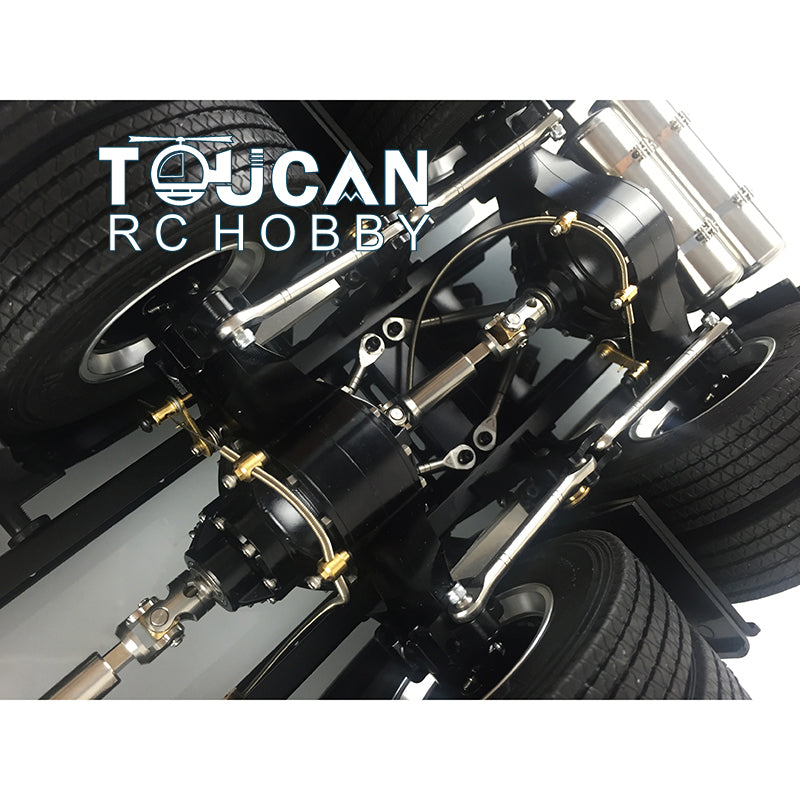 LESU RC Tractor Truck Radio Controlled 6*6 Metal 3 Speed 3363 Assembled Chassis Motor Servo DIY Vehicle Cars Model