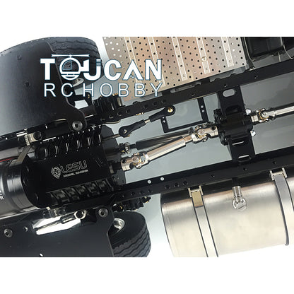 LESU RC Tractor Truck Radio Controlled 6*6 Metal 3 Speed 3363 Assembled Chassis Motor Servo DIY Vehicle Cars Model