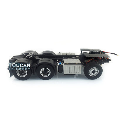 LESU RC Tractor Truck Radio Controlled 6*6 Metal 3 Speed 3363 Assembled Chassis Motor Servo DIY Vehicle Cars Model
