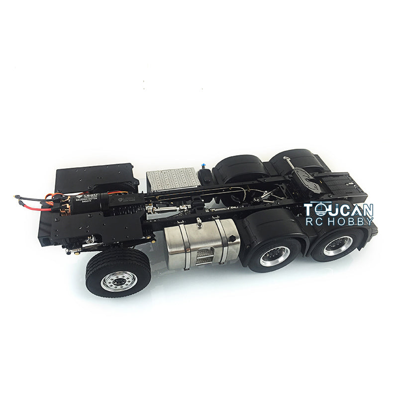 LESU RC Tractor Truck Radio Controlled 6*6 Metal 3 Speed 3363 Assembled Chassis Motor Servo DIY Vehicle Cars Model