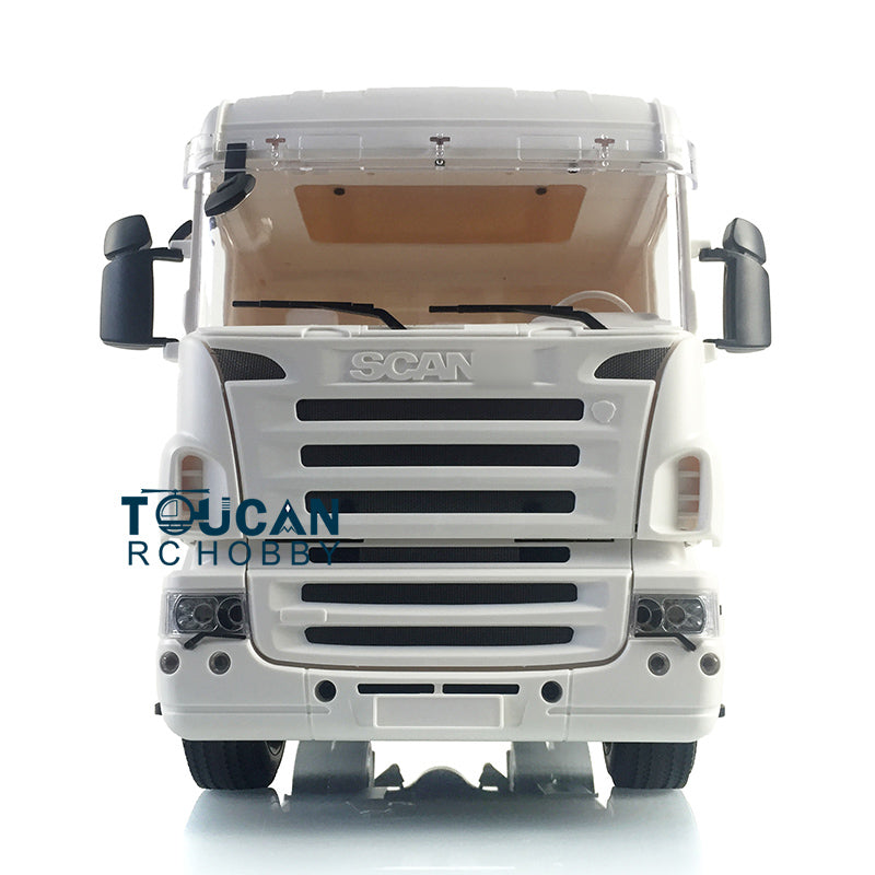 1/14 2-Axle RC Tractor Truck Midtop Painting Plastic Cabin KIT Motor Model 801 KIT DIY Car Models