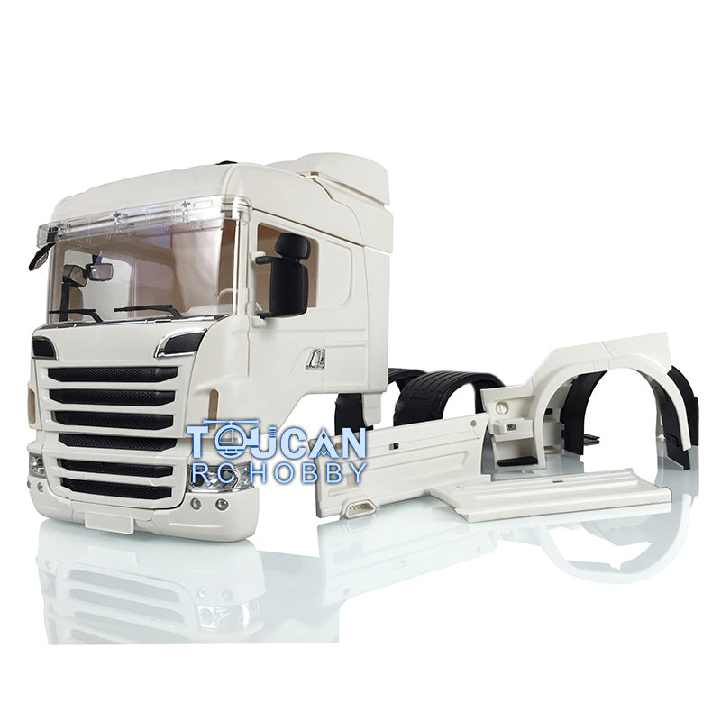 Cabine en plastique RC R730 pour modèle de camion tracteur à 2 essieux 1/14