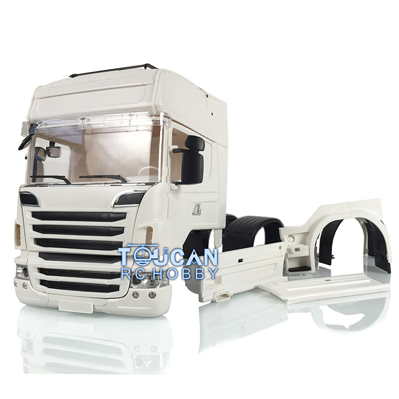 Cabine en plastique RC R730 pour modèle de camion tracteur à 2 essieux 1/14