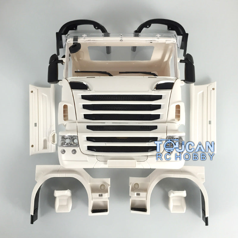 Cabine en plastique RC R730 pour modèle de camion tracteur à 2 essieux 1/14