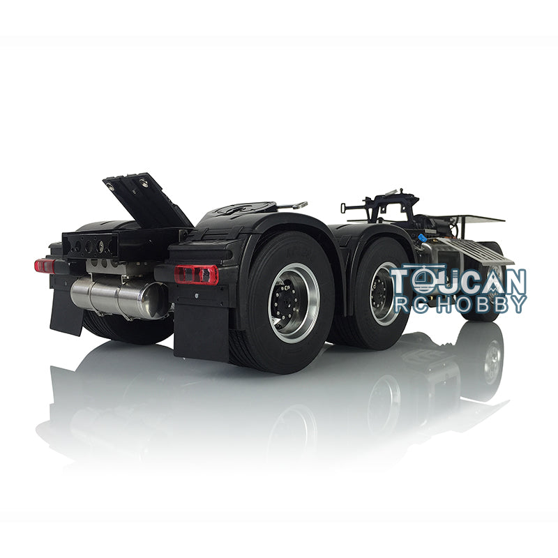 LESU 1/14 Metal 6x6 Chassis with 3Speed Transmission Differential Lock Axles for 3363 (56348) 1851 High Roof RC Tractor Truck