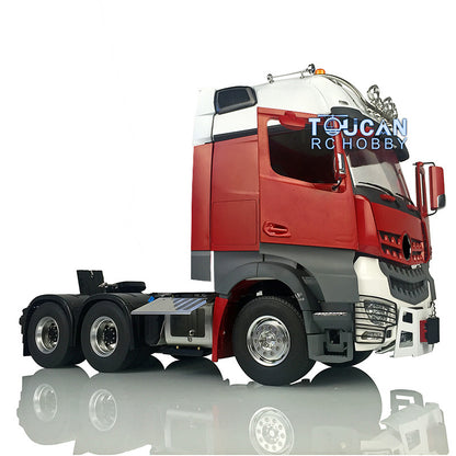 LESU 6*6 1/14 Metal Chassis Painted Cabin RC Tractor Truck