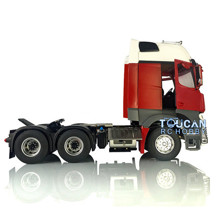 LESU 6*6 1/14 Metal Chassis Painted Cabin RC Tractor Truck