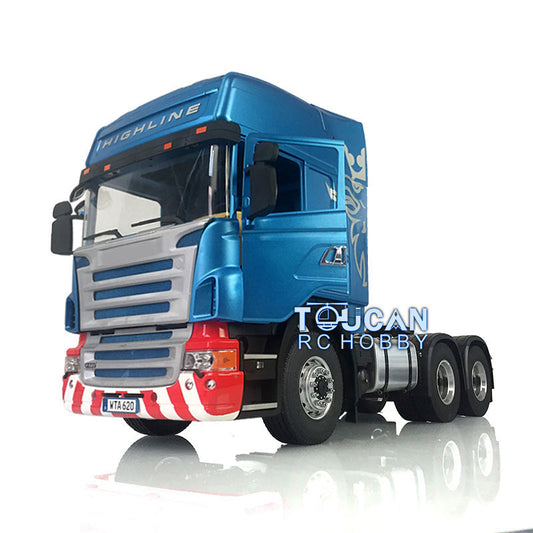 1/14 RC LESU 6*6 Traktor Lkw Lackiert Kabine Hohe Dach