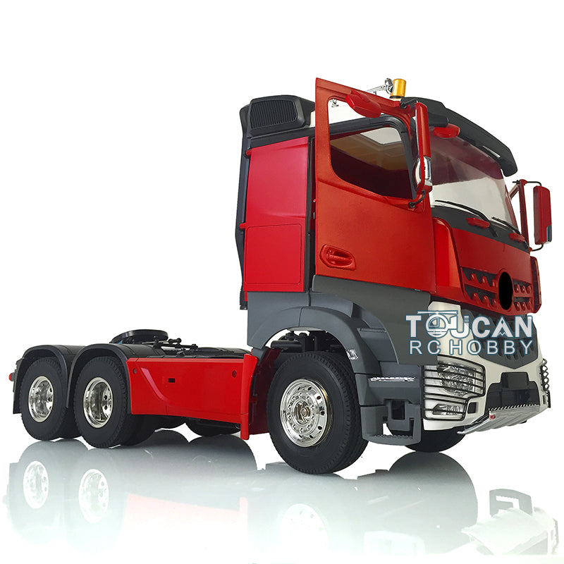 Painted 3-Axle 1/14 6*4 Painted RC Tractor Truck Trailer Kits