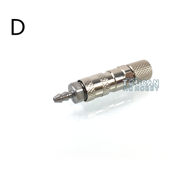 Metal 1/14 LESU Tubing Connector / Plugging Nozzle for TAMIYA RC Dumper Truck Hydraulic System