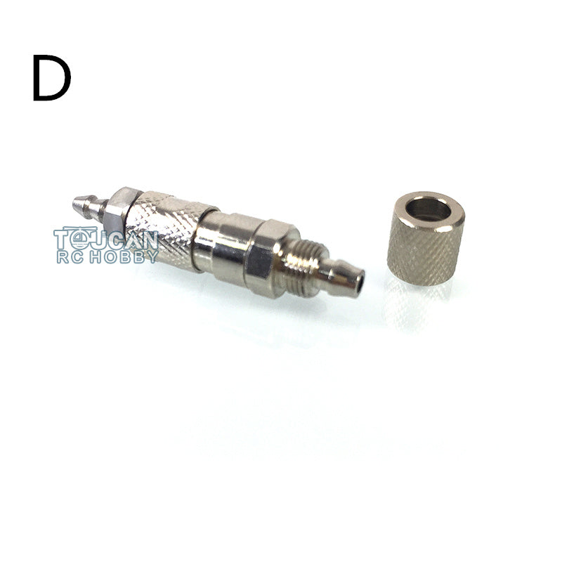 Metal 1/14 LESU Tubing Connector / Plugging Nozzle for TAMIYA RC Dumper Truck Hydraulic System