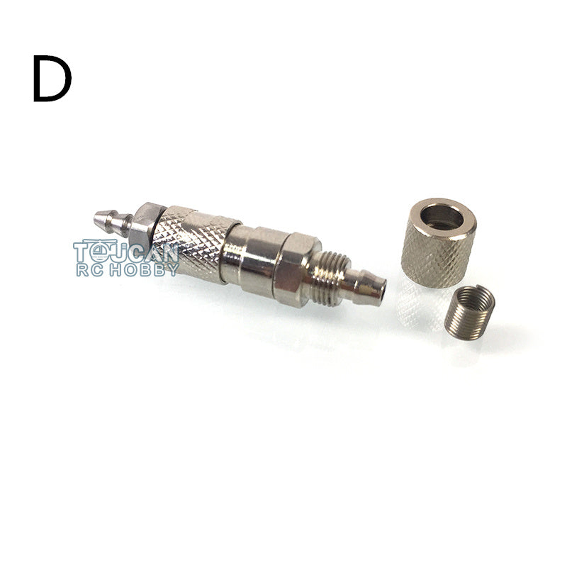 Metal 1/14 LESU Tubing Connector / Plugging Nozzle for TAMIYA RC Dumper Truck Hydraulic System