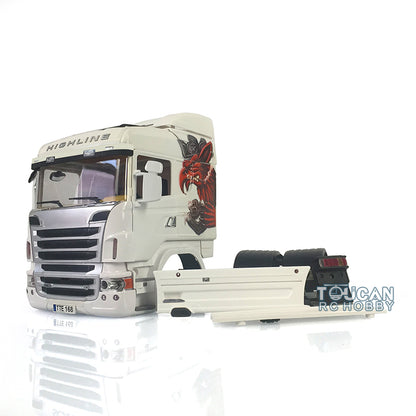 R730 Cabin Tractor Truck Smoking Gripen for 1/14 RC Model