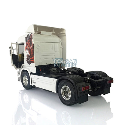 Kit de moteur de remorque de camion tracteur RC R730 en plastique peint à l'échelle 1/14, modèle de bricolage, Gripen fumant